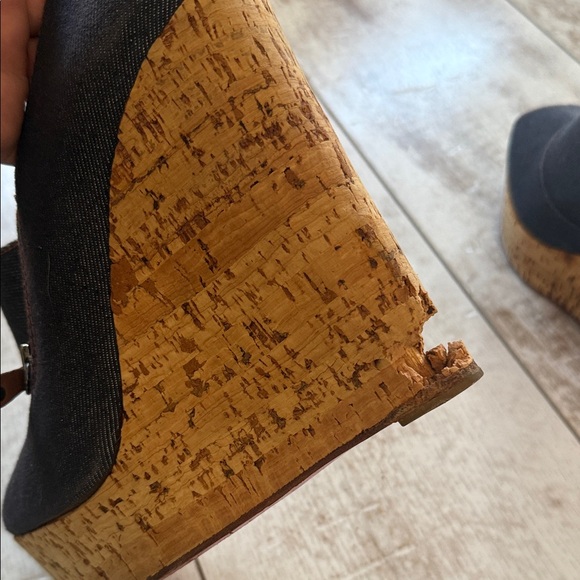 Loubiton Denim cork platforms - with a sad story! - Picture 10 of 16